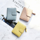 Minimalist Croc Pu Mini Zipper Wallet_Cwab06266