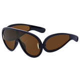 ONE PIECE LARGE FRAME SUNGLASSES SPORTS SUNGLASSES_CWASG0591
