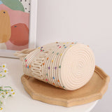 CUTE COLORFUL HOLLOW BUCKET WOVEN BAG_CWAB1888