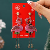 NEW CHRISTMAS CARTOON DIAMOND PENDANT EARRINGS_CWMM2608