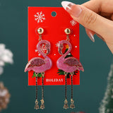 NEW CHRISTMAS CARTOON DIAMOND PENDANT EARRINGS_CWMM2608