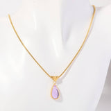 Fashionable Water Drop Blue Ocean Necklace_Cwaje05660