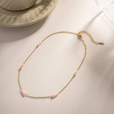 PINK LAYERED VERSATILE NECKLACE THAT WON T FADE_CWAJE1441