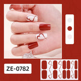 Valentine Pink Heart Lip Nail Stickers_Cwmm11217