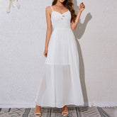 Solid Color Sexy Halter Knit Temperament Dress