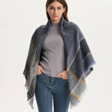 PLAID TRIANGLE SCARF FOR FALL WINTER WHOLESALE_CWASC0110