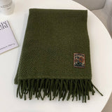 Winter Solid Acrylic Blend Scarf Neckwarmer_Cwasc2298