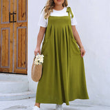 Womens Plus Size Solid Tank Romper Dress_Cwdmd5957