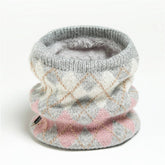 PLAID CONTRAST COLOR FASHION NECK COVER_CWASC1036