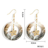 FASHION CARVED SHELL ROUND HOLLOW EARRINGS_CWMM4259