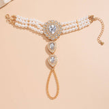 IMITATION PEARL RHINESTONE FASHION COLLAR JEWELRY_CWAJE1161
