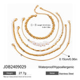 5 PIECE STAINLESS STEEL LAYERED BRACELET SET_CWAJE4872