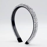 MONOCHROME RHINESTONE DECOR HAIR HOOP_CWAHA0357