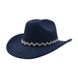 Unisex Wool Fedora Jazz Hat Western Ethnic Style_Cwah04462
