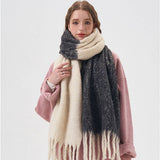 COLORBLOCK FAUX CASHMERE LONG SCARF FOR WINTER_CWASC2293
