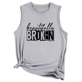 Wome Casual Plus Size Tank Top, Loose Fit_Cwttsl0422