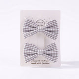 GIRLS PLAID LACE HAIR CLIPS DAILY PRINCESS_CWAHA6738