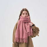 Wool Blend Solid Scarfsof Warm Winter Wrap_Cwasc2319