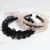 FASHIONABLE RUFFLE SEQUINED HEADBAND_CWAHA2314