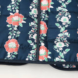 STAND COLLAR FLORAL PRINT LOOSE QUILTED JACKET_CWOJA1560