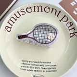 TENNIS RACKET HAIR CLAW CREATIVE ACETATE BUN CLIP_CWAHA5783