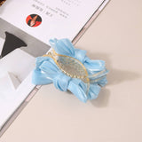 MESH BOW HAIR CLAW PRINCESS STYLE UPDO CLIP_CWAHA0466