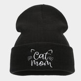 Warm Pile Hat Embroidered Knitted Hat_Cwah1596