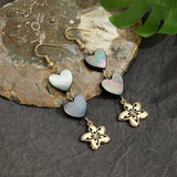 FASHIONABLE COLORFUL NATURAL ABALONE EARRINGS_CWMM4351