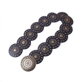 NEW RETRO FASHION RIVET EYELET DISC BELT_CWABE0488