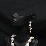 NATURAL FRESHWATER PEARL VINTAGE TASSEL EARRINGS_CWAJE3816