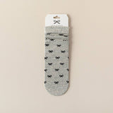 Versatile Wood Ear Lace Bowknot Mid-Calf Socks_Cwms1363