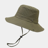 Unisex Western Style Outdoor Sun Hat For Hiking_Cwah3889
