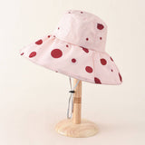 THIN POLKA DOT SUN PROTECTION BUCKET HAT_CWAH1415