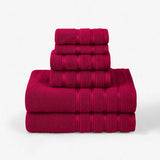 SIX PIECE SOFT ABSORBENT FACE AND BATH TOWEL SET_CWMM2283