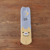 Warm Fleece Cartoon Mid-Calf Socks_Cwms0973