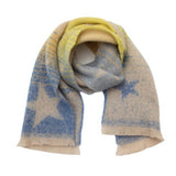STAR GRADIENT SCARF JACQUARD WINTER WRAP_CWASC0859