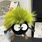 CUTE WOOL BRIQUETTES CAR KEYCHAIN BAG PENDANT_CWMM2535