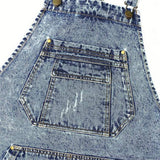 Cwmm1825_Denim Wash Multi-Functional Apron For Home Work