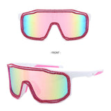 LARGE FRAME DIAMOND COLORFUL WINDPROOF SUNGLASSES_CWASG0841