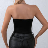 SOLID COLOR TASSEL PATCHWORK DIAMOND JUMPSUIT_CWMM4636