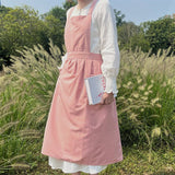 Waterproof And Oil-Proof Solid Color Cotton Apron_Cwmm5841