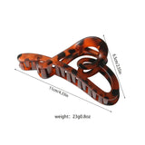 MATTE LOVE HAIR CLIP WITH LETTER STYLISH CLAW_CWAHA1037