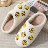 CUTE SEVEN SMILING FACE FUZZY SLIPPERS WOMEN_CWSHS0252