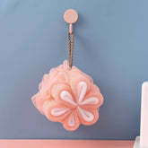 BATH POUF60G SOFT PLUM PETAL BATH BALL_CWMM3372