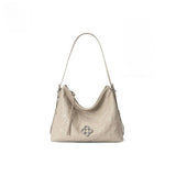 Vintage Ruched Tote Small Shoulder Leather Bag_Cwab5324