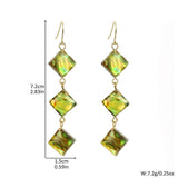 FASHIONABLE ABALONE DIAMOND TASSEL EARRINGS_CWMM4341