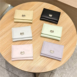 Cute Embossed Cat Candy Color Mini Wallet_Cwab06219