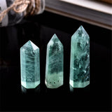 GREEN FLUORITE CRYSTAL POINT TOWER_CWMM8105