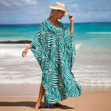 RAYON BEACH COVER UP WITH HANDWOVEN CHEST DETAIL_CWMM6157