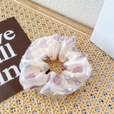 Women Fresh Fabric Broken Flower Hair Tie_Cwaha0841